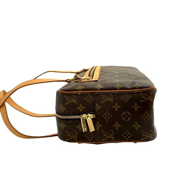 LOUIS VUITTON Vintage Brown Monogram Leather Shoulder Bag - Picture 5 of 9